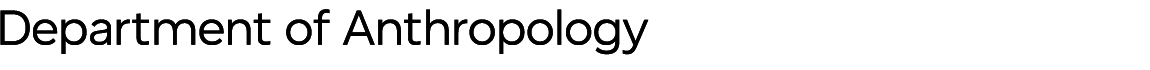 Department of Anthropology Wordmark